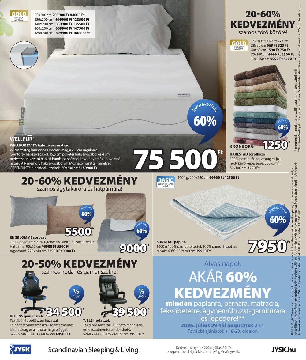 JYSK akciós újság 2026.07.29-től - 25. oldal.