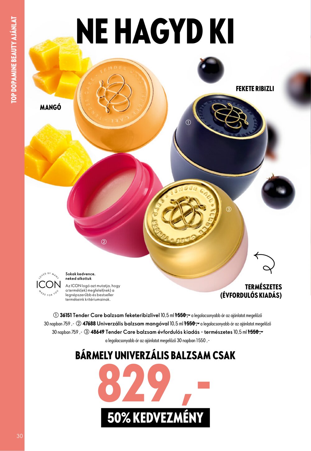 Oriflame akciós újság 2026.07.29-től - 30. oldal.