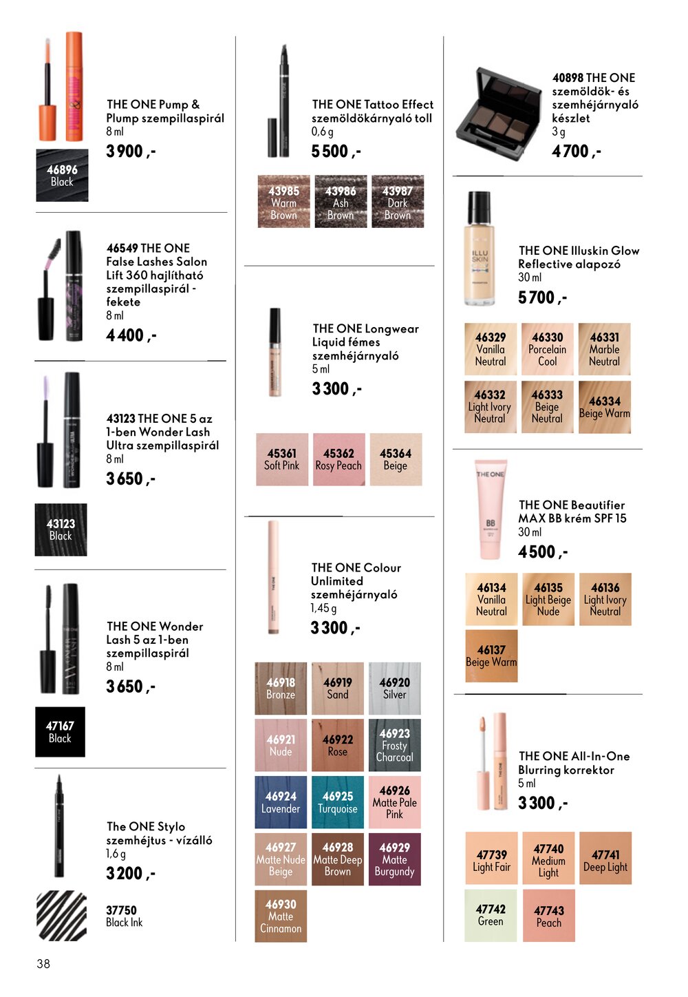 Oriflame akciós újság 2026.07.29-től - 38. oldal.