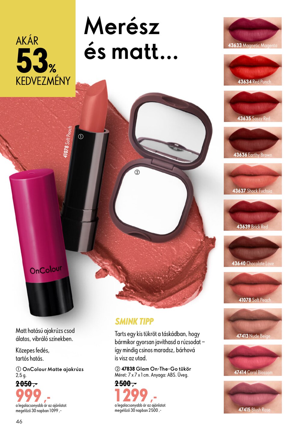 Oriflame akciós újság 2026.07.29-től - 46. oldal.