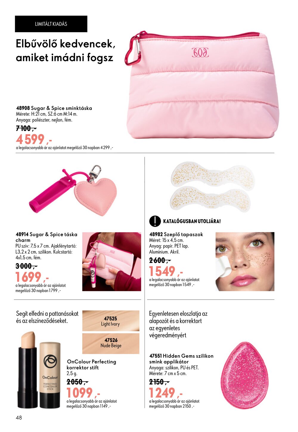 Oriflame akciós újság 2026.07.29-től - 48. oldal.