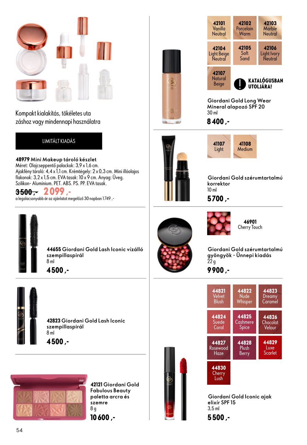 Oriflame akciós újság 2026.07.29-től - 54. oldal.