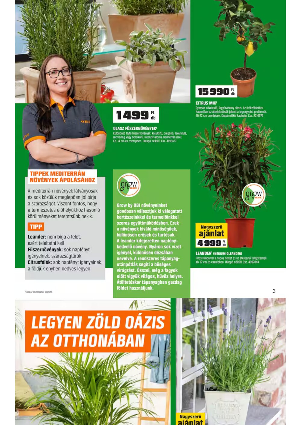 OBI akciós újság 2026.07.29-től - 3. oldal.