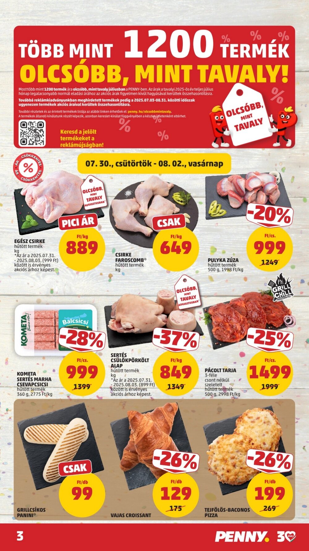 Penny Market akciós újság 2026.07.30-tól - 3. oldal.