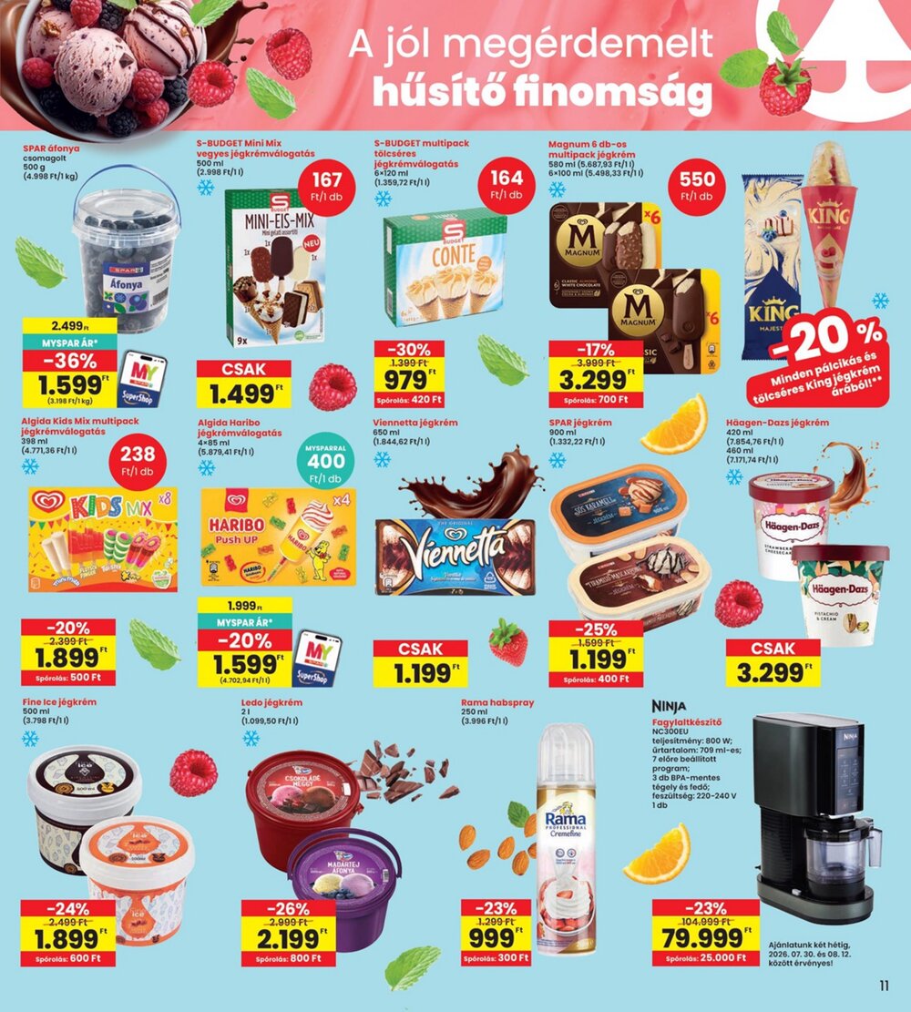 Interspar akciós újság 2026.07.30-tól - 11. oldal.