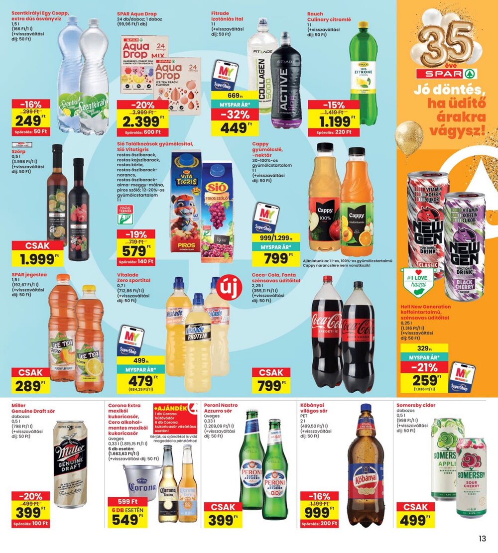 Interspar akciós újság 2026.07.30-tól - 13. oldal.