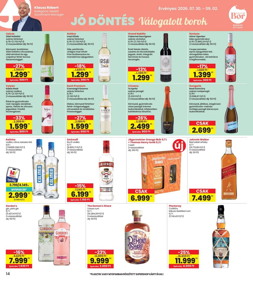 Interspar akciós újság 2026.07.30-tól - 14. oldal.