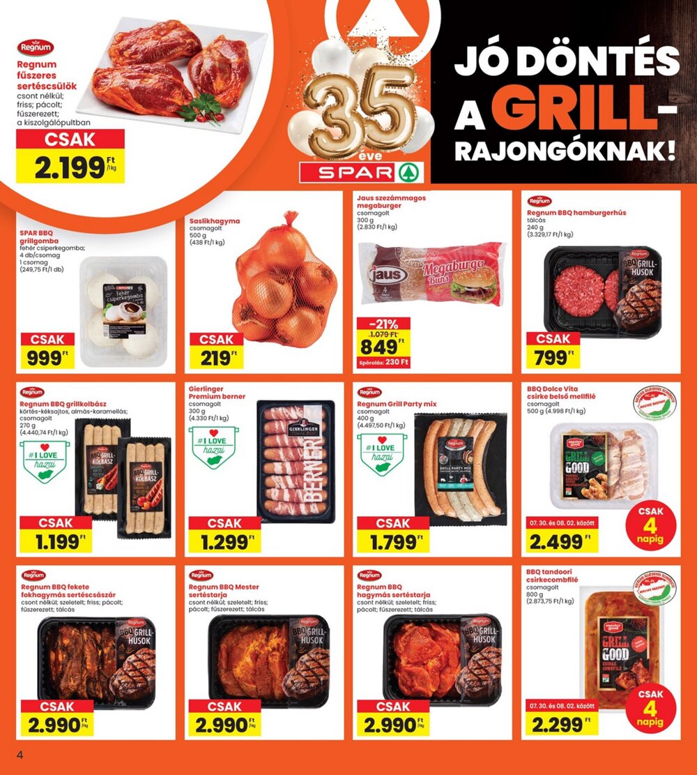 Interspar akciós újság 2026.07.30-tól - 4. oldal.
