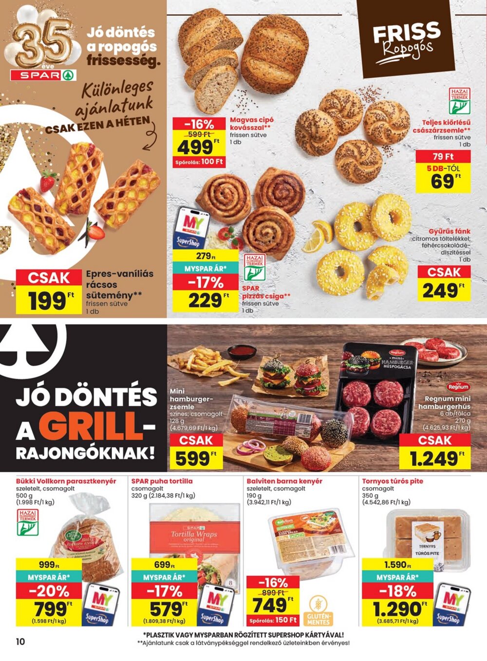 Spar akciós újság 2026.07.30-tól - 10. oldal.