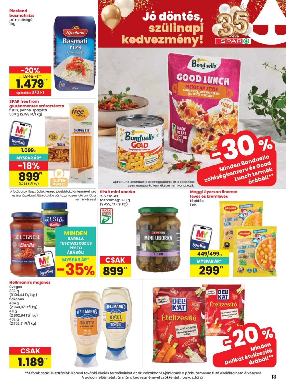 Spar akciós újság 2026.07.30-tól - 13. oldal.