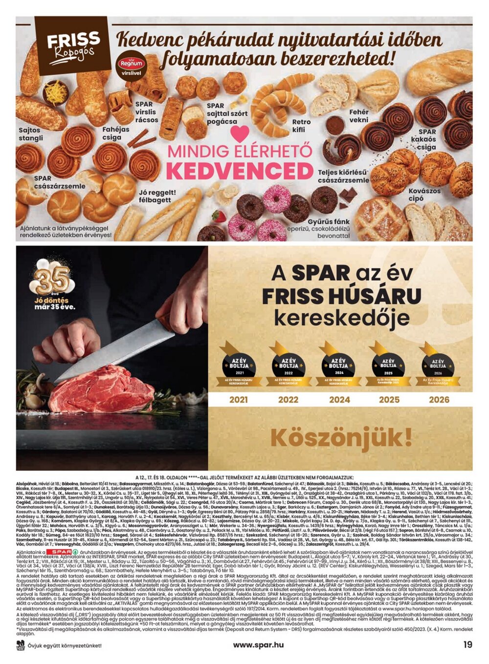 Spar akciós újság 2026.07.30-tól - 19. oldal.