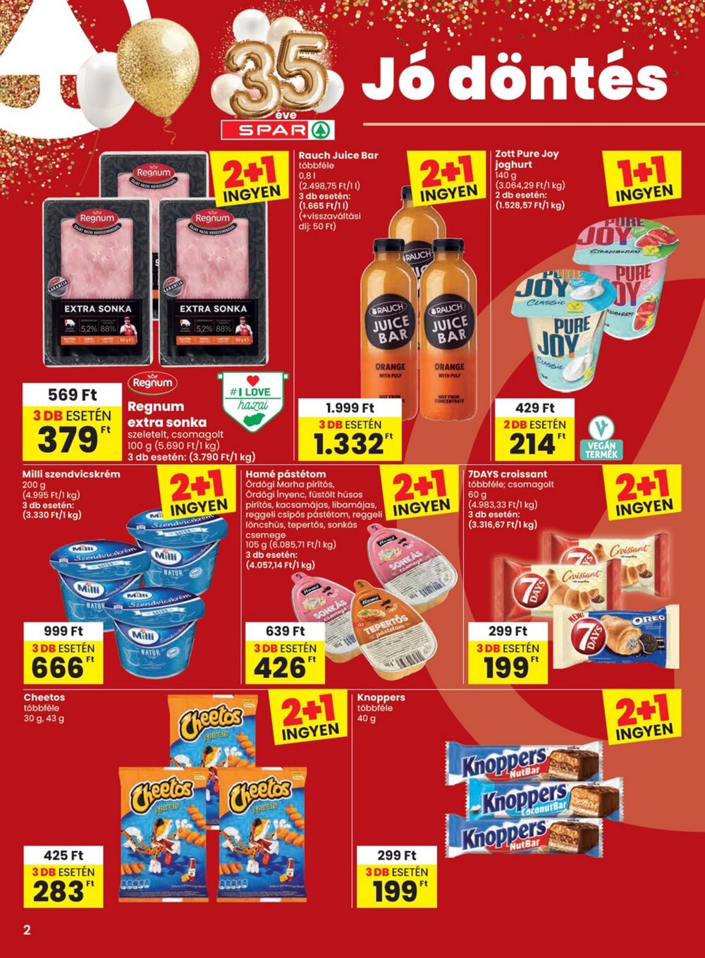 Spar akciós újság 2026.07.30-tól - 2. oldal.