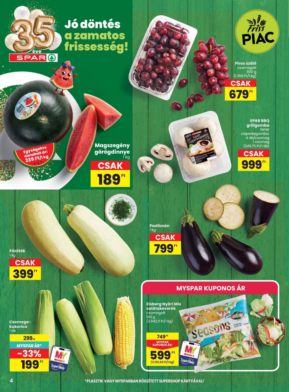 Spar akciós újság 2026.07.30-tól - 4. oldal.