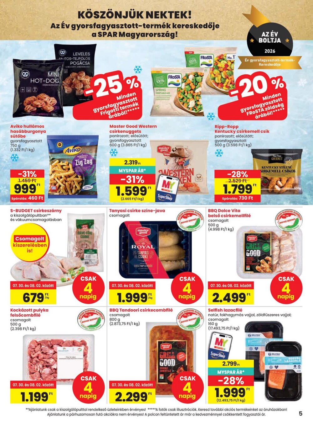 Spar akciós újság 2026.07.30-tól - 5. oldal.