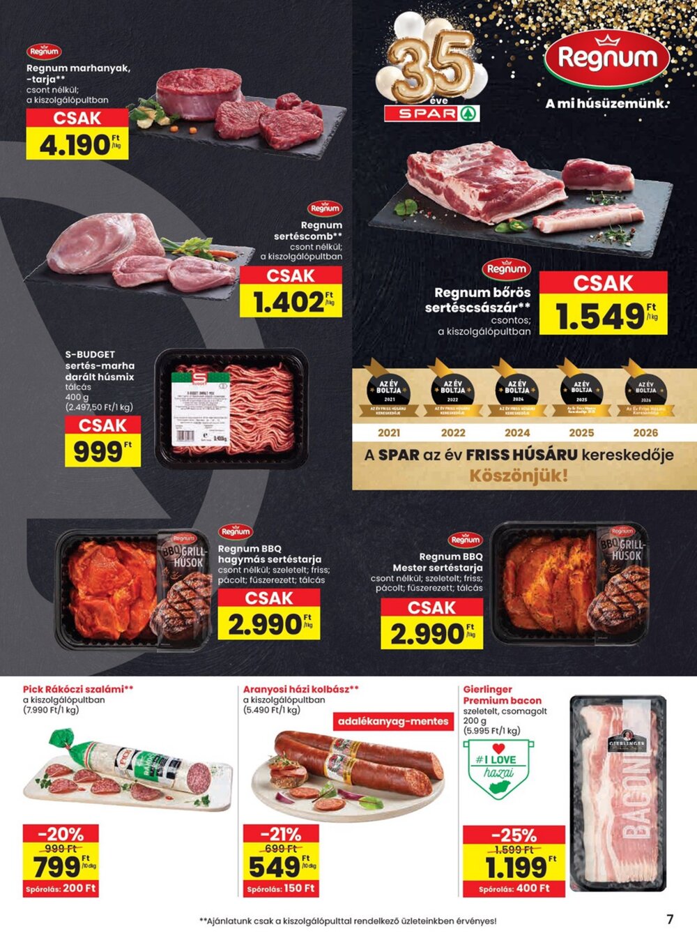 Spar akciós újság 2026.07.30-tól - 7. oldal.