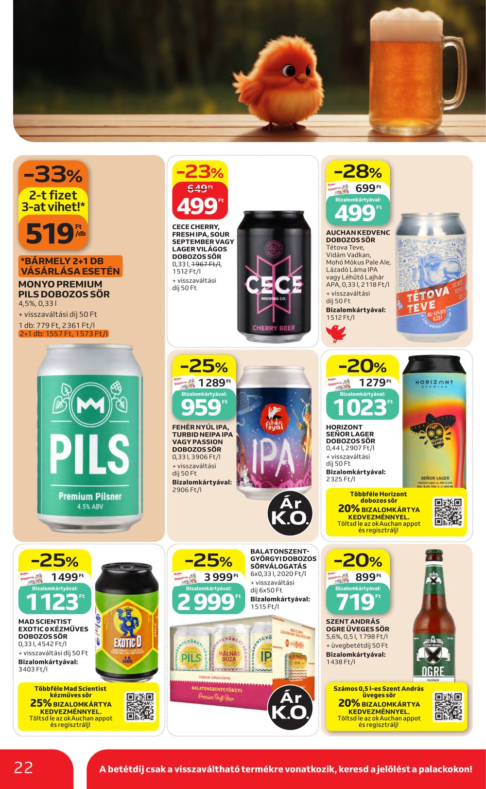 Auchan akciós újság 2026.07.30-tól - 22. oldal.