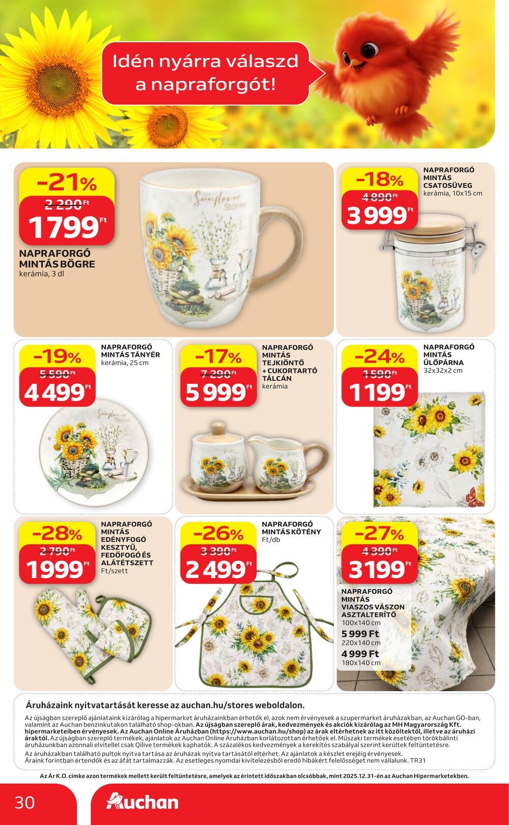Auchan akciós újság 2026.07.30-tól - 30. oldal.