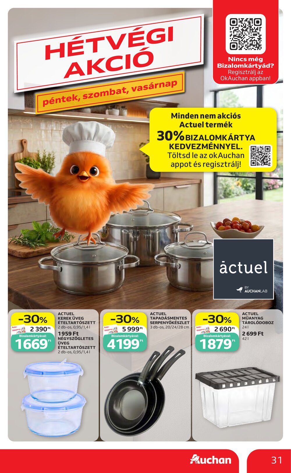 Auchan akciós újság 2026.07.30-tól - 31. oldal.
