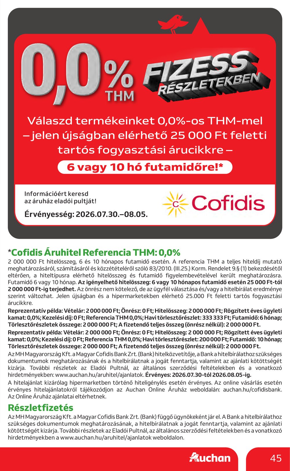 Auchan akciós újság 2026.07.30-tól - 45. oldal.
