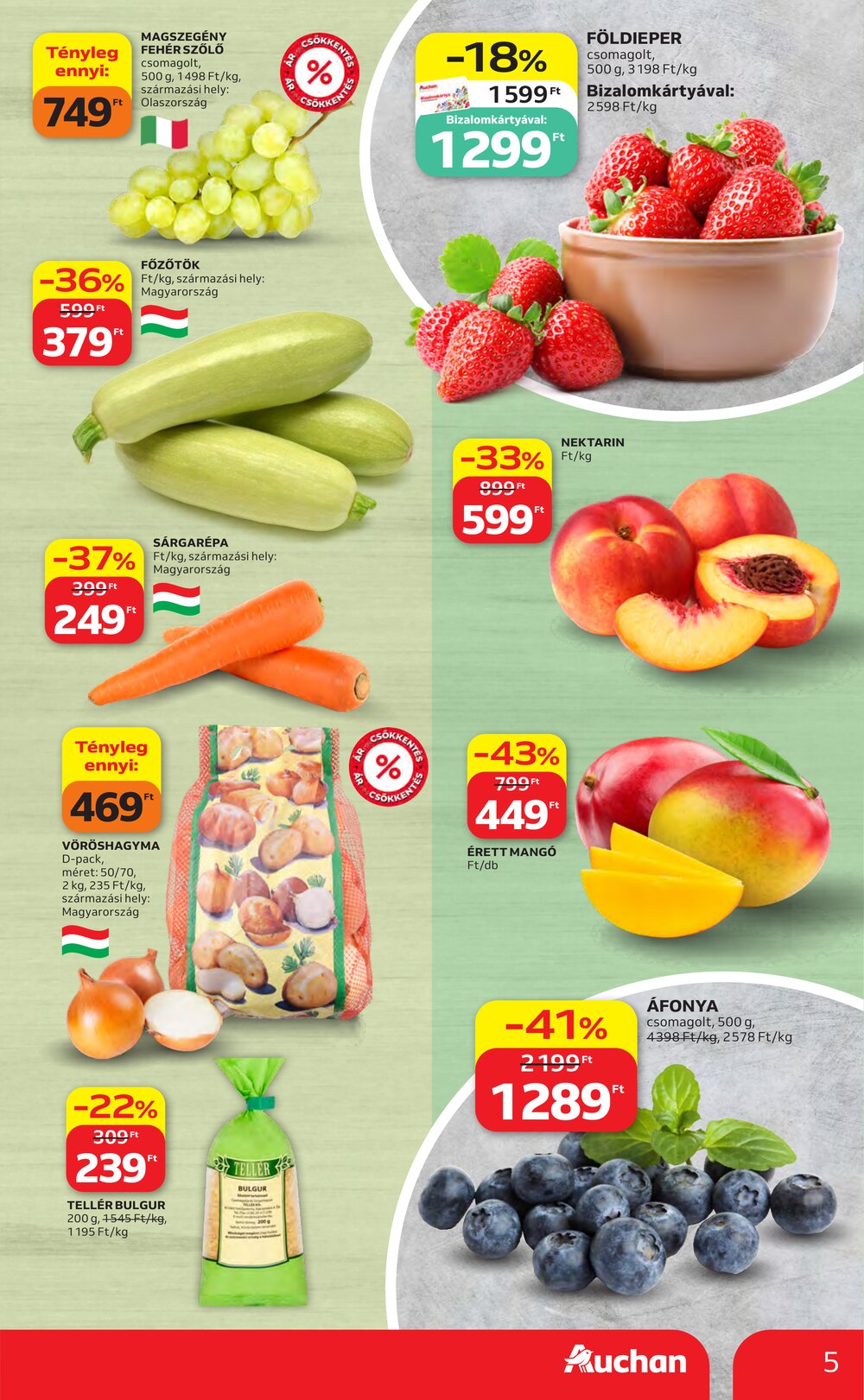 Auchan akciós újság 2026.07.30-tól - 5. oldal.