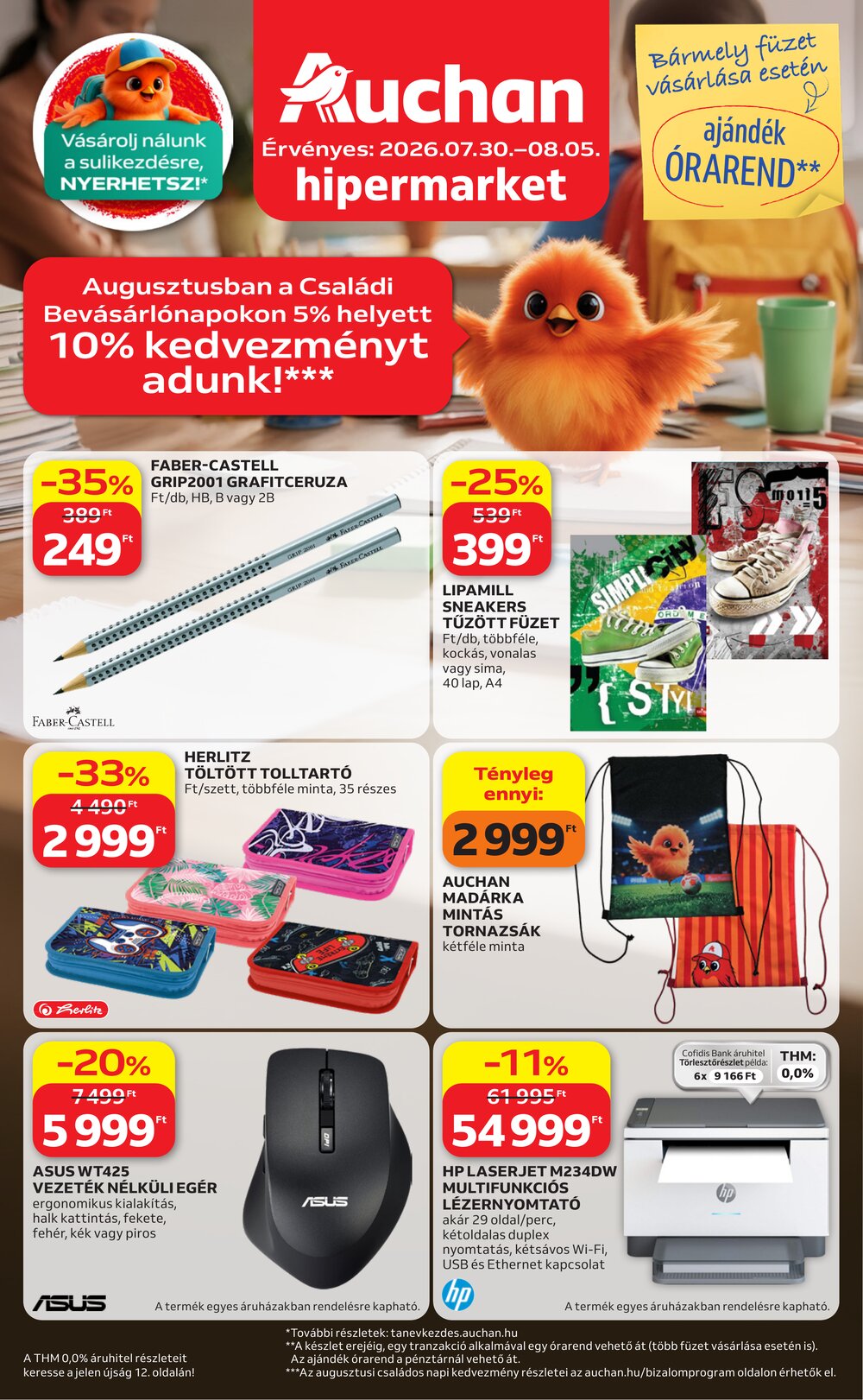 Auchan akciós újság 2026.07.30-tól - 1. oldal.