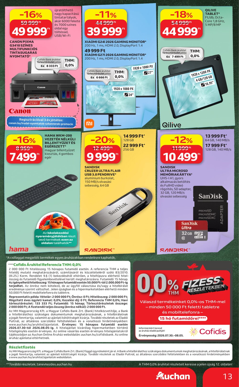 Auchan akciós újság 2026.07.30-tól - 13. oldal.
