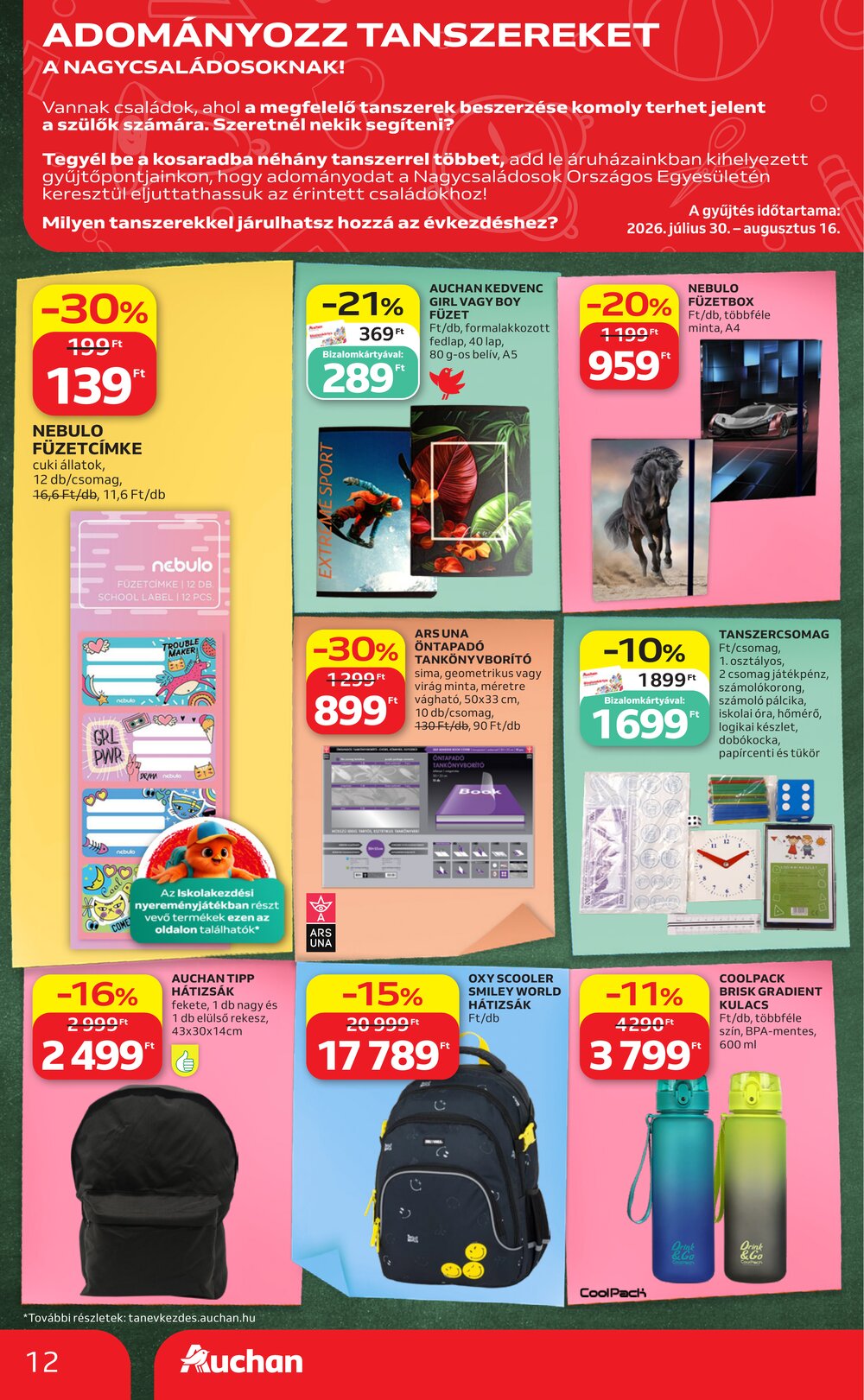 Auchan akciós újság 2026.07.30-tól - 12. oldal.