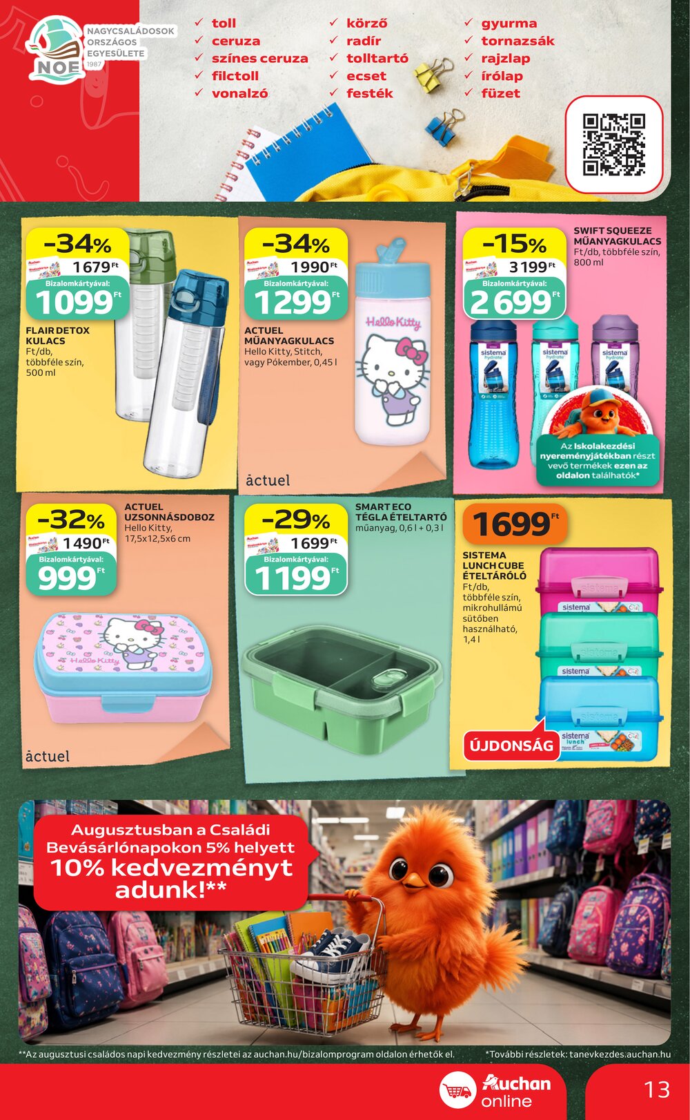 Auchan akciós újság 2026.07.30-tól - 13. oldal.