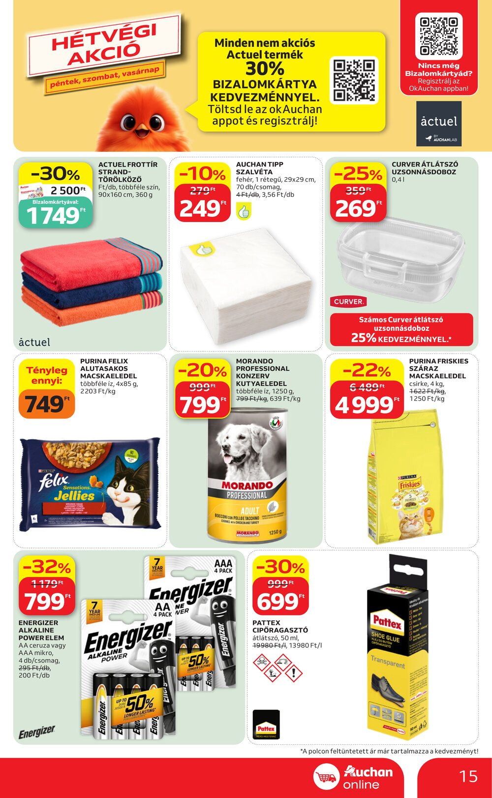 Auchan akciós újság 2026.07.30-tól - 15. oldal.