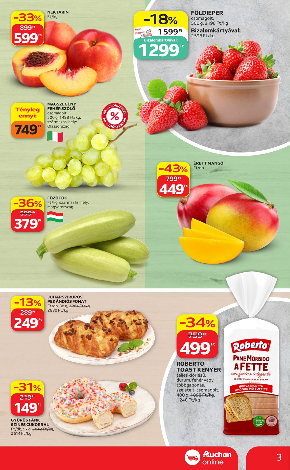 Auchan akciós újság 2026.07.30-tól - 3. oldal.