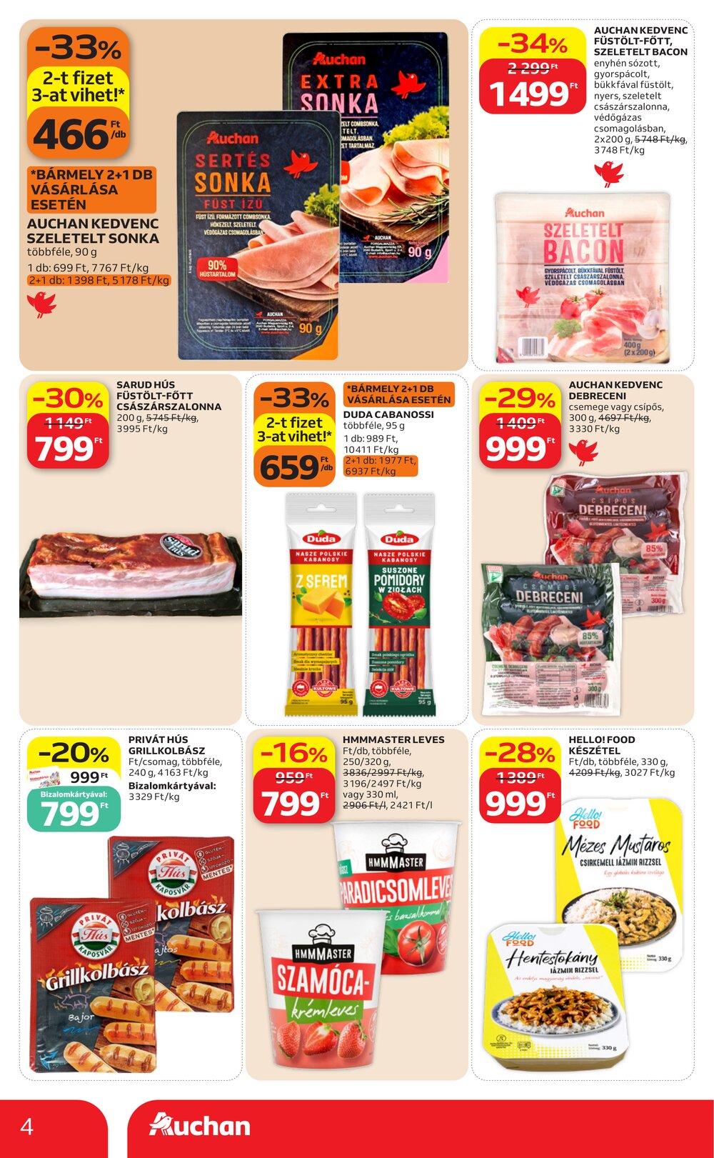 Auchan akciós újság 2026.07.30-tól - 4. oldal.