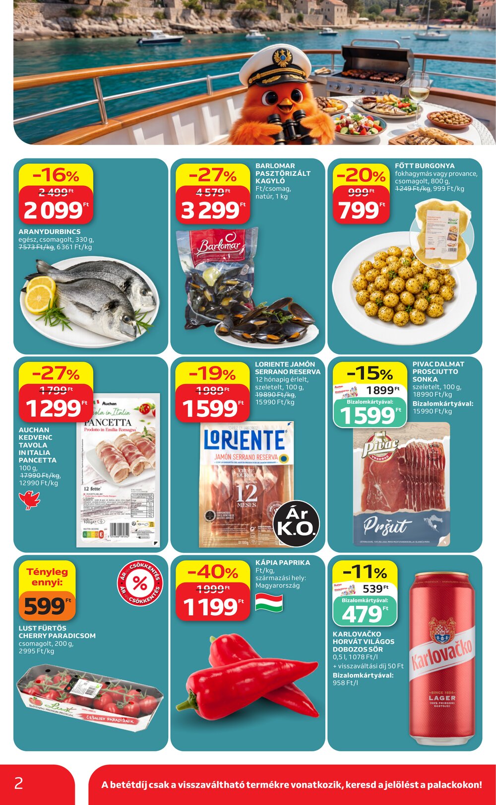 Auchan akciós újság 2026.07.30-tól - 2. oldal.