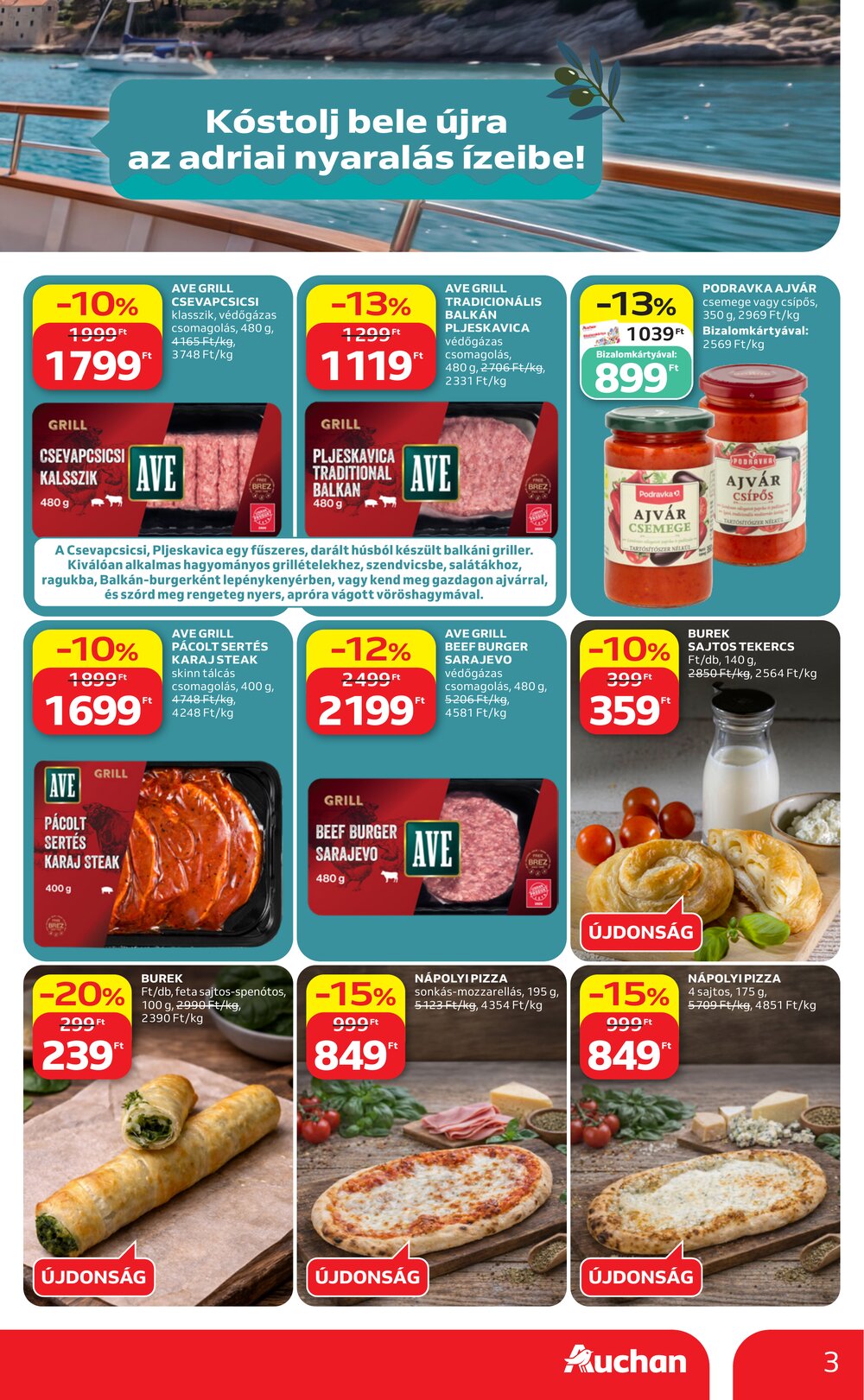 Auchan akciós újság 2026.07.30-tól - 3. oldal.