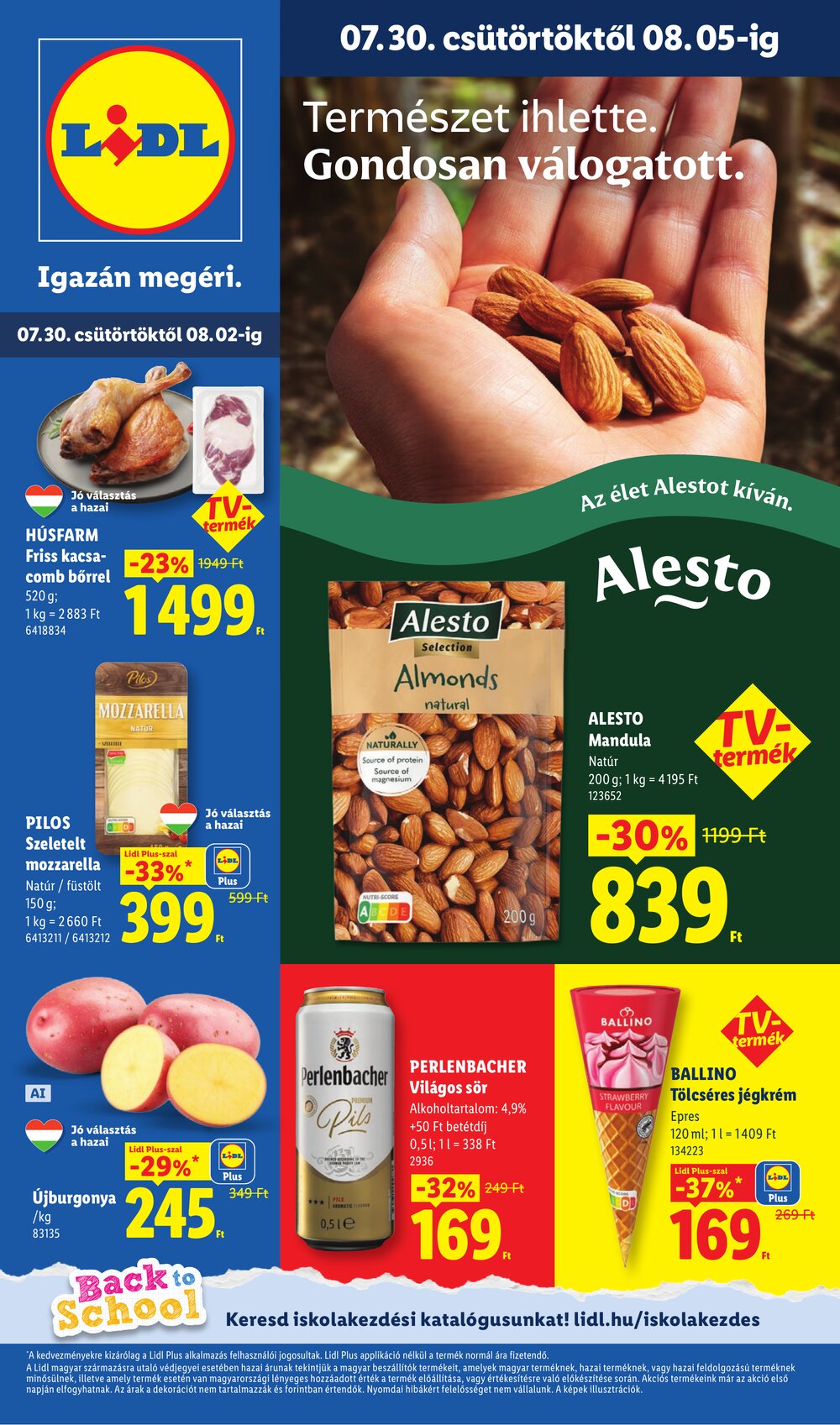 Lidl akciós újság 2026.07.30-tól - 1. oldal.