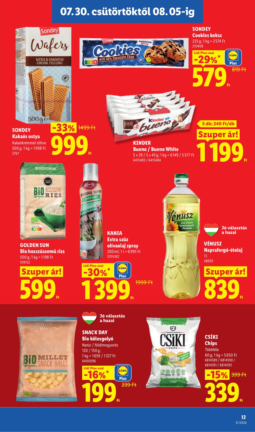 Lidl akciós újság 2026.07.30-tól - 13. oldal.