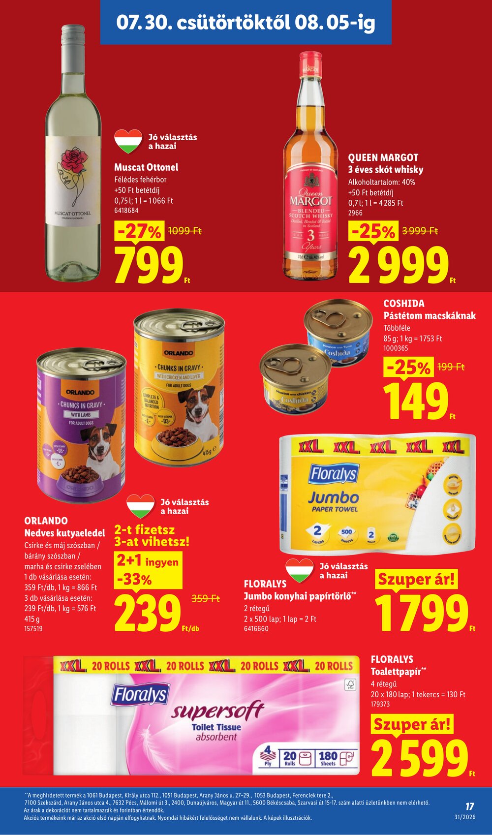 Lidl akciós újság 2026.07.30-tól - 17. oldal.