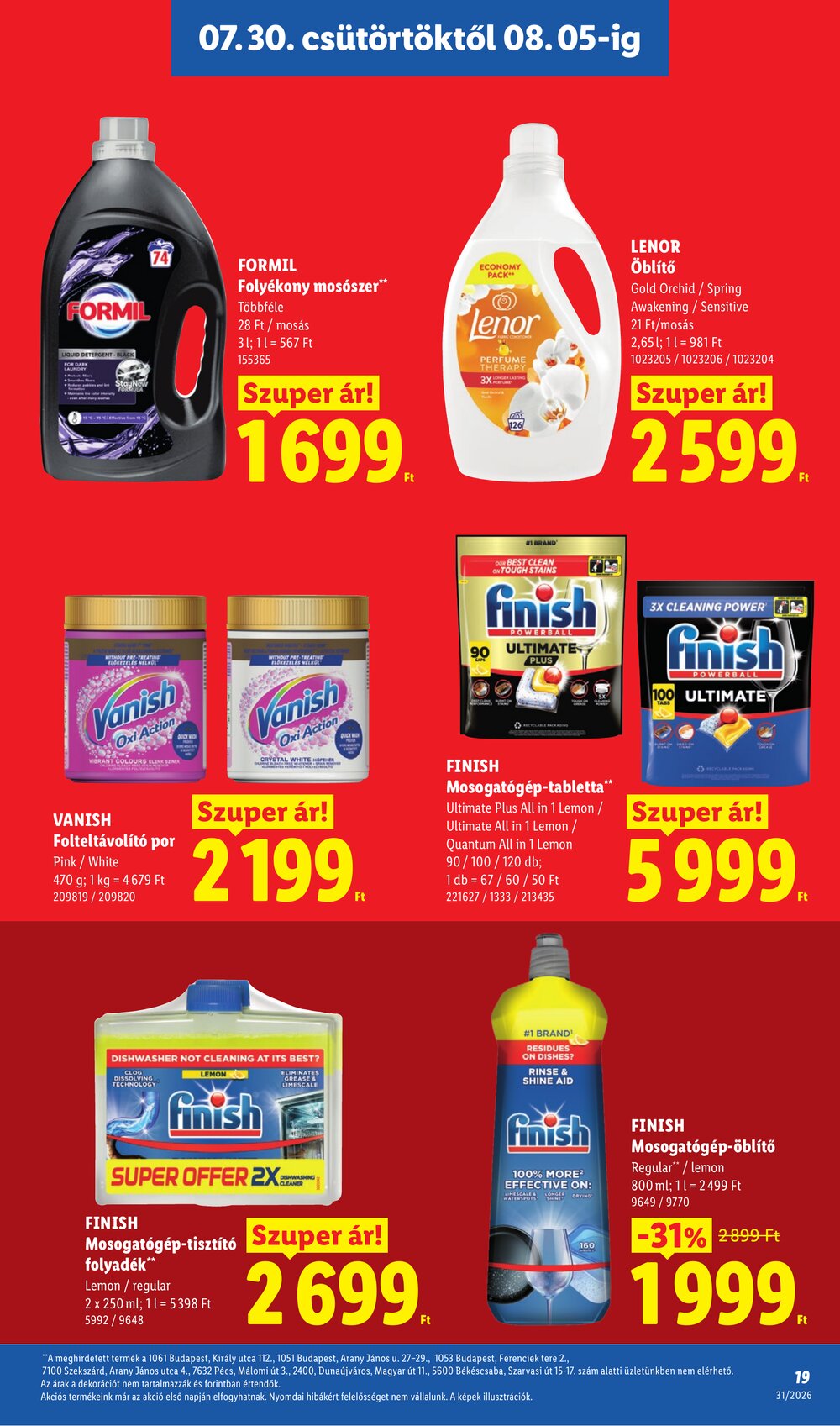 Lidl akciós újság 2026.07.30-tól - 19. oldal.