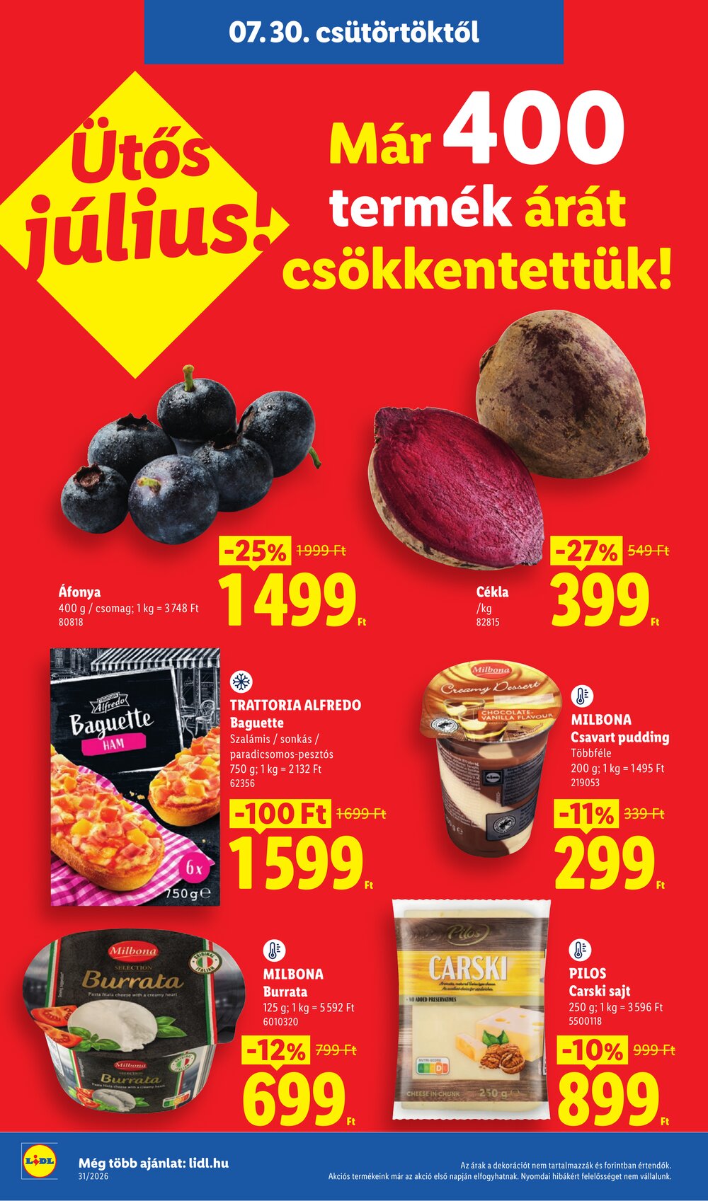 Lidl akciós újság 2026.07.30-tól - 2. oldal.