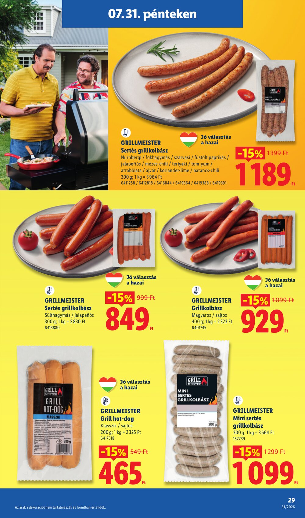 Lidl akciós újság 2026.07.30-tól - 29. oldal.
