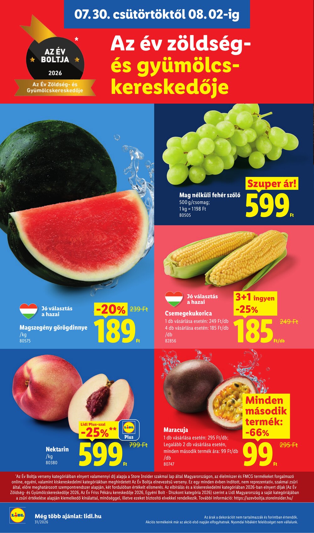 Lidl akciós újság 2026.07.30-tól - 4. oldal.