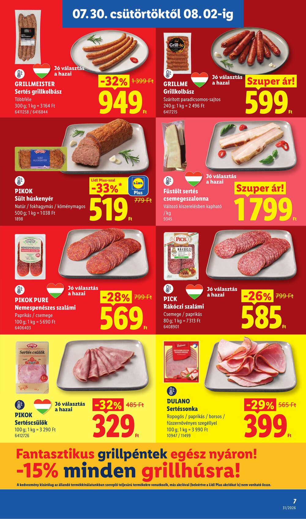 Lidl akciós újság 2026.07.30-tól - 7. oldal.