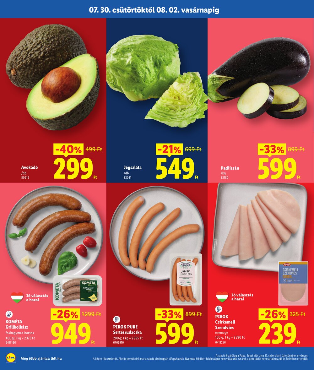 Lidl akciós újság 2026.07.30-tól - 2. oldal.