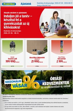Praktiker akciós újság 2026.07.30-tól