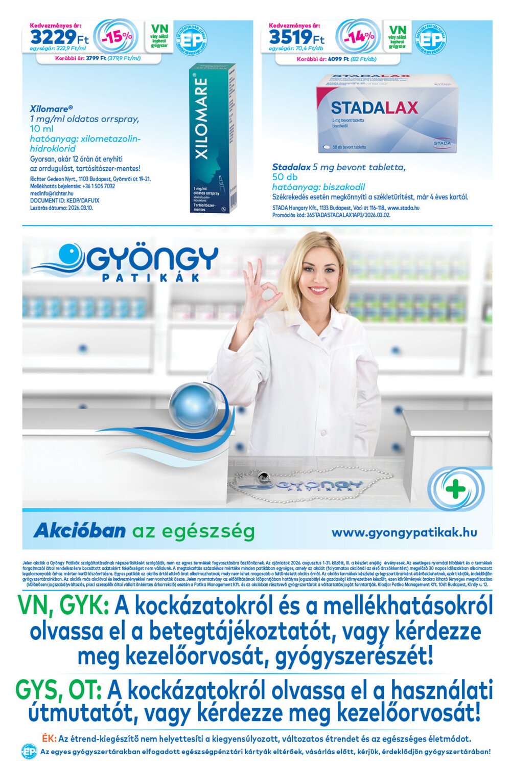 Gyöngy Patikák akciós újság 2026.08.01-től - 20. oldal.