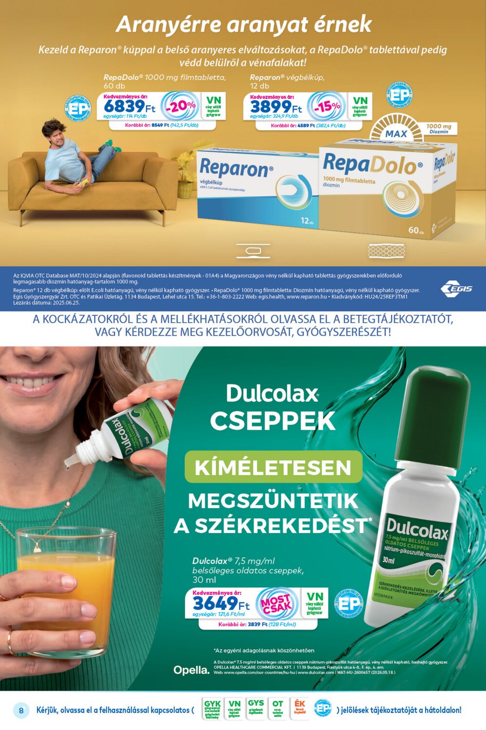 Gyöngy Patikák akciós újság 2026.08.01-től - 8. oldal.
