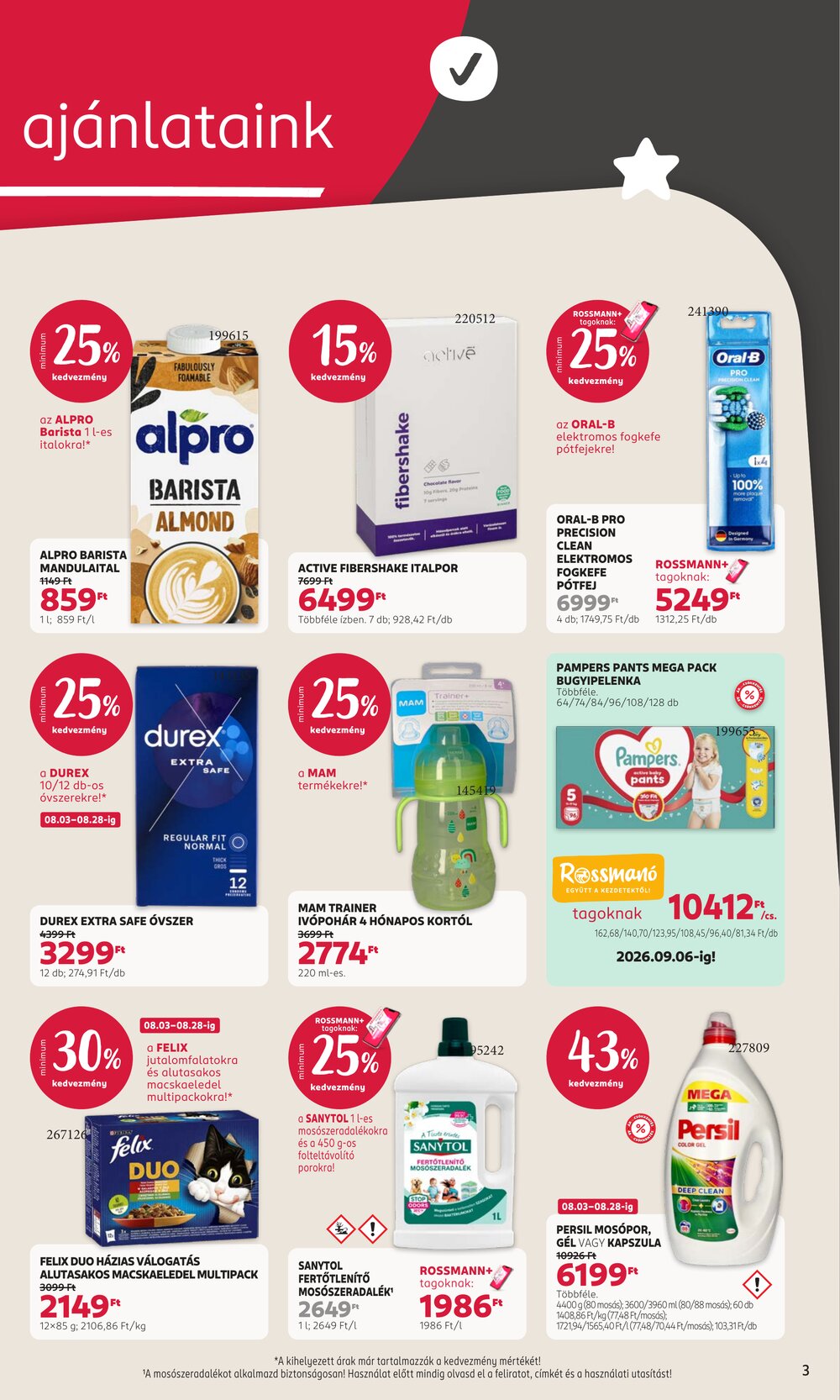 Rossmann akciós újság 2026.08.03-tól - 3. oldal.