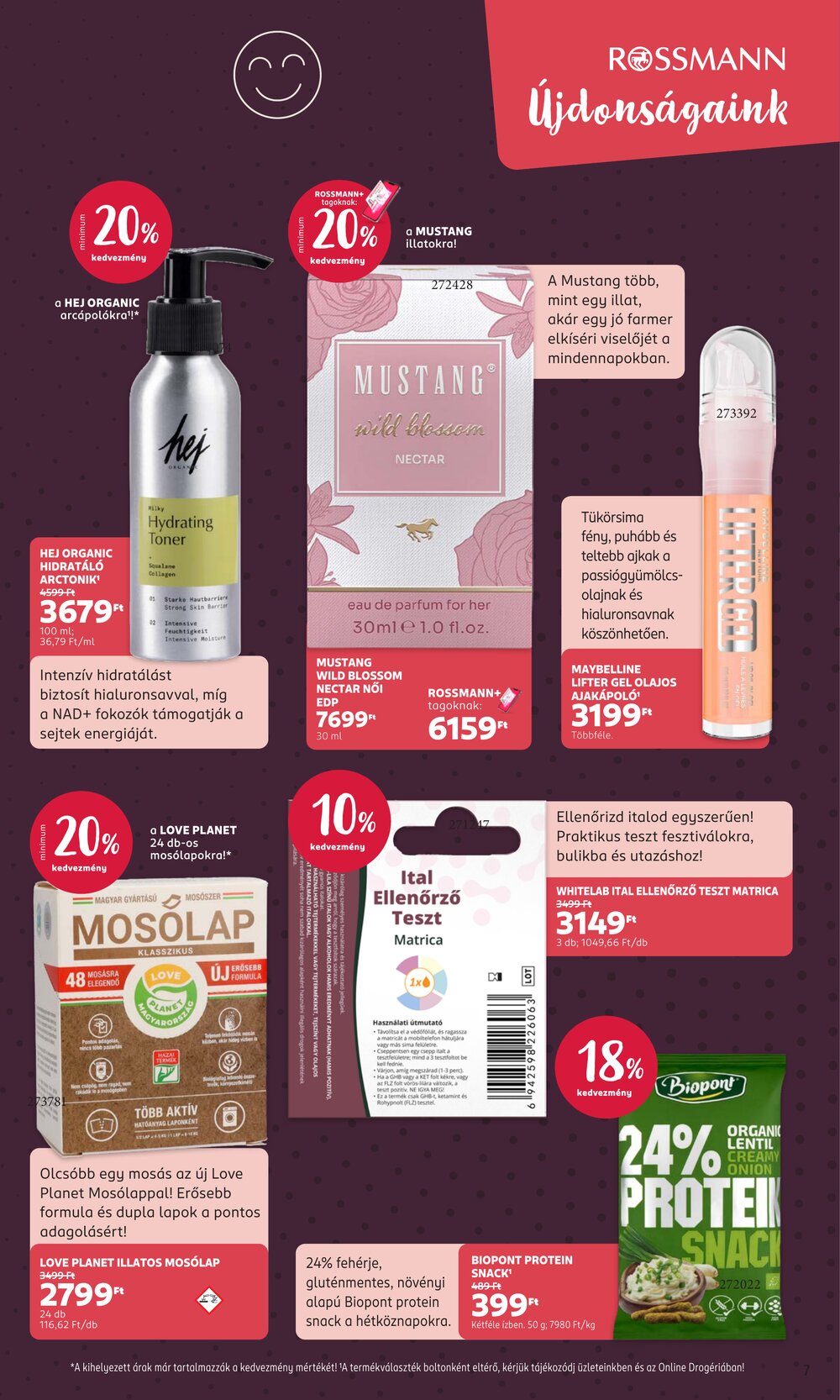 Rossmann akciós újság 2026.08.03-tól - 7. oldal.