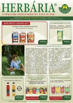 Herbária akciós újság 2026.08.03-tól