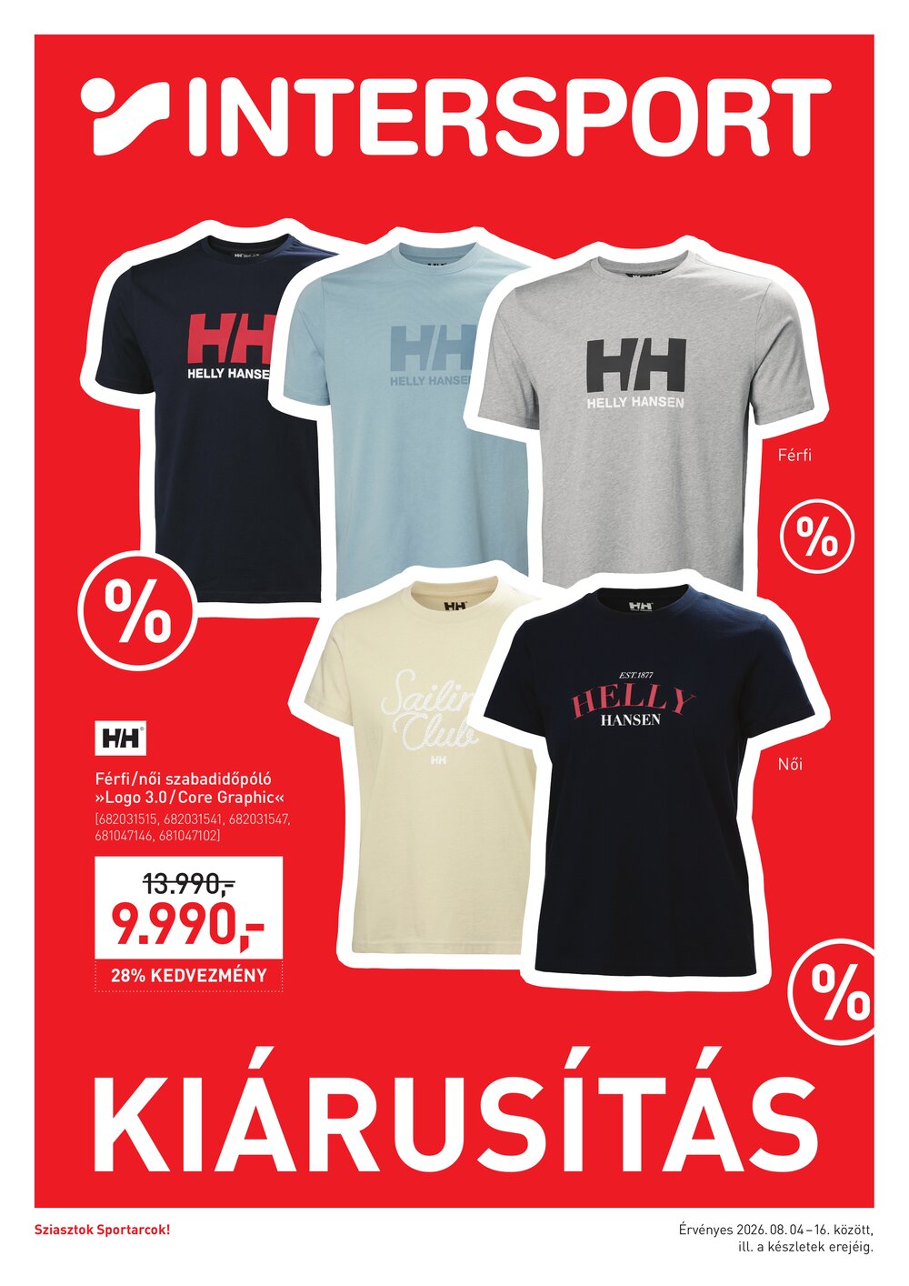 Intersport akciós újság 2026.08.04-től - 1. oldal.