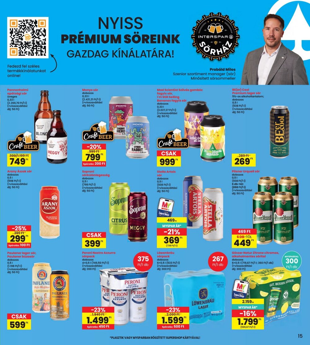 Interspar akciós újság 2026.08.06-tól - 15. oldal.